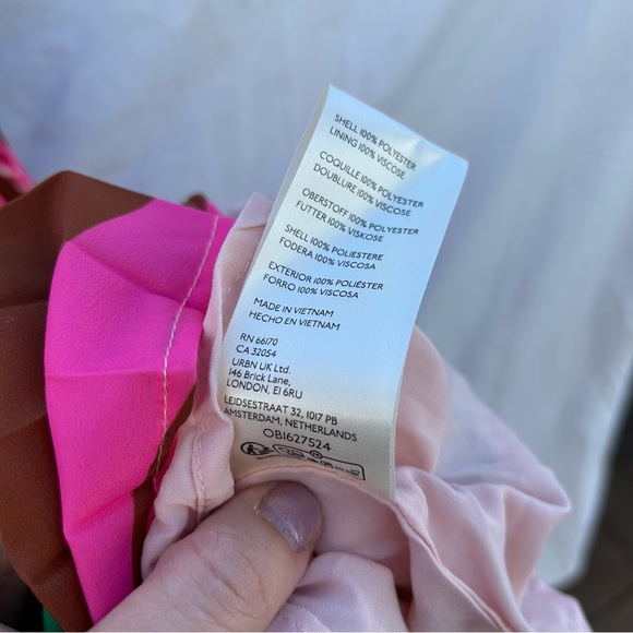 Anthropologie Isobel Silky Pleated Skirt by Maeve Multi Color Size 6 - Picture 4 of 6